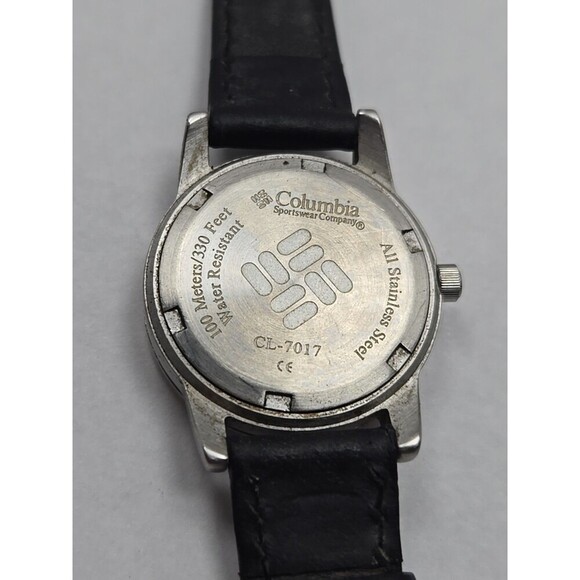 Columbia CL 7017 Watch Quartz New Battery 100M Stainless Steel Date Lume 24 Hour - Picture 13 of 13
